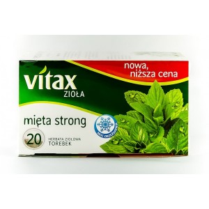 Herbata Vitax Mięta Strong 20TBX1,5G