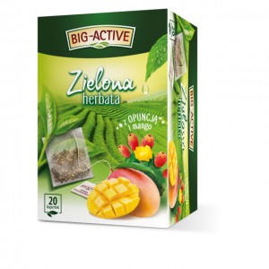 Herbata Big-Active zielona z opuncja+mango 20TB/34g