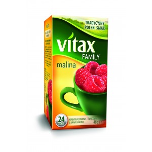 Herbata Vitax Family Malina 24TB/48g 