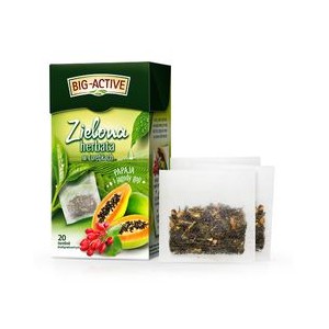 Herbata Big-Active zielona papaja z jagodami goji 20TB/34g