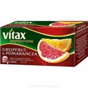 Herbata Vitax Inspirations Grejfrut & pomarańcza 20TB/40g