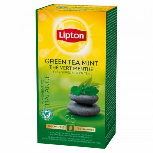 Herbata LIPTON GREEN TEA MINT 25 kopert