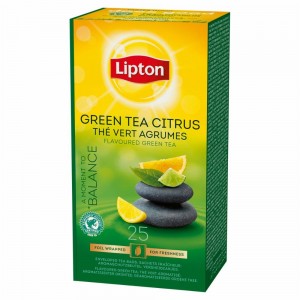 Herbata LIPTON GREEN TEA CITRUS 25 kopert