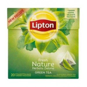 Herbata Lipton Piramidki Green Fresh Nature Tea 20tb