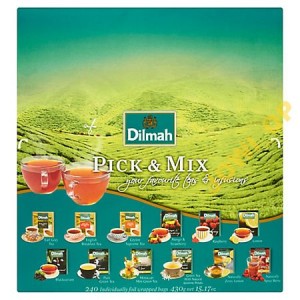 Herbata PICK'N'MIX 240x2g zestaw DILMAH koperty