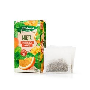 Herbapol ziołowa Mięta z Pomar. i Mango 20tb/35g