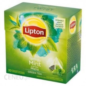 Herbata Lipton Piramidki Green Mięta 20tb