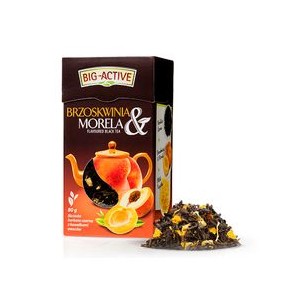 Herbata Big-Active czarna z brzosk. i morelą  liść 80g